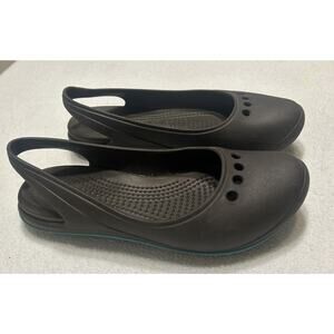 Crocs Tone Skylar Slingback Womens Size 7 Ballet Slip On Toning Sandals Shoes